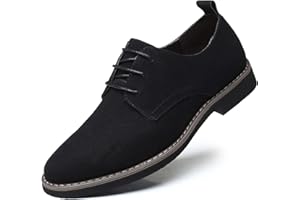 TIUTIU Chaussures Habillées pour Hommes | Chaussures à Lacets pour Hommes | Suede Shoe en Daim | Chaussures à Lacets en Cuir Derby Mariage Oxford Business Brogues