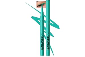 LYSDEFEU Eyeliner Liquide Mat Waterproof, Crayon Eyeliner Coloré, Tenue 24 Heures+, Pigmenté Et Longue Tenue, Anti-Bavures, Ultra-Pigmenté, Séchage Rapide, Crée Des Lignes Définies, Vegan-03 Vert