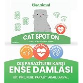 Cleanimal Kedi Dış Parazit Ense Deri Damlası | Bit, Pire ve Kene Karşıtı Doğal Koruma Damlası 5x1 ml