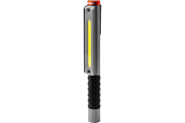 NEBO Lil Larry 500 Flex | 500 Lumen uppladdningsbar arbetslampa med COB-teknik, magnetisk bas och fickklämma för handsfree-be