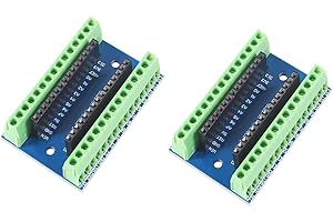 DUBEUYEW 2 x IO Shield Scheda di Estensione Adattatore per Piastra di Estensione del Terminale del Controller per Arduino