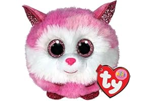 Ty UK Ltd- Princess Pink Husky Puffies Peluche, Multicolor (42522)