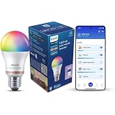 PHILIPS WiZ 10W E27 Wi-Fi & Bluetooth LED Smart Bulb with Music Sync, Compatible with Amazon Alexa & Google Assistant, 16 Mil