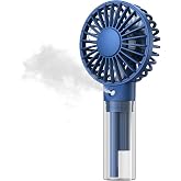 Warmco K31 Su P&uuml;sk&uuml;rtmeli Şarjlı El Vantilat&ouml;r&uuml; Taşınabilir Masa&uuml;st&uuml; Standlı 3 Kademeli Serinletici Mini Soğutucu Fan Laciver
