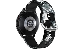 SeNool Pasek do Samsung Galaxy Watch 6 Classic (43 mm 47 mm)/Galaxy Watch 6 (40 mm 44 mm), 20 mm, silikonowy pasek zapasowy do zegarka Samsung Galaxy Watch 5 (40 mm, 44 mm), szary