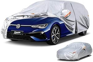 ‎KAYME Kayme Kombi Autoplane Wasserdicht Atmungsaktiv für VW Golf Variant Alltrack (2007-2025), 6 Schichten Vollgarage Autoabdeckung für Regen Sonne Staub Schutz, Autoabdeckung mit Reflektierenden Streifen.