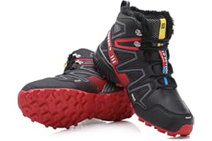 Shhyy Waterproof Golf Shoes High Top Anti-slip Sport Shoe for Mens, Winter Warm Golf Boots - Sneakers for Outdoor and Indoor Golf Training Court Shoes