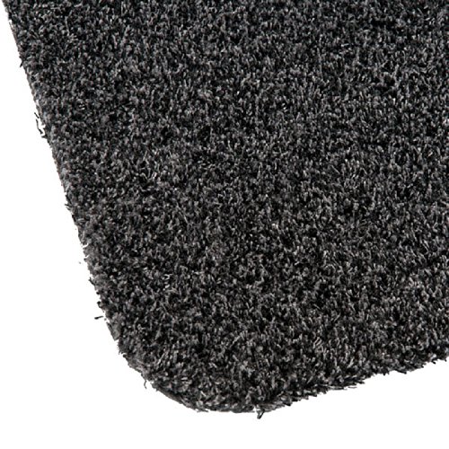 casa pura® Eingangsmatte aus 100% Baumwolle | hohe Schmutz- und Feuchtigkeitsaufnahme | dunkelgrau – meliert | 60x100cm - 3