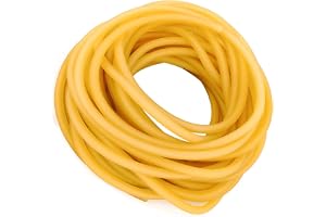 BOBOZHONG Gummirör, 5 m Elastiskt Latexrör, Naturgummirör Gummirör i Naturgummi Elastiskt Latexrör Rundt Latexrör för Slunga
