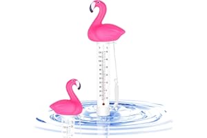 Tuofang Thermomètre Piscine Flottant, Thermometre de Piscine avec Ficelle, Thermomètre de l'eau pour Piscine et Jacuzzis Spa Baignoire, Thermomètre Piscine Sans Fil (C1)