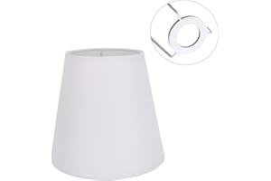 Eastlion 14.0 cm E14 śruba tkanina światło abażur żyrandol abażury mały droplight lampa ścienna, biały