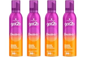 Got2b Boucle-La – Espuma de moldeado en aerosol, 250 ml, 4 unidades