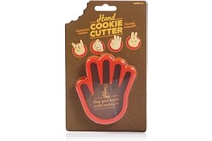 Suck UK COOKIEHAND1 Stampo Biscotti Handmade, Rosso, 10.8 x 9.3 x 1.4 cm