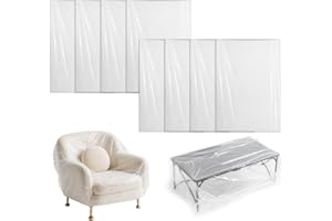 KIKAWORD 8 Pcs Extra Large Plastic Bags, 135 * 150cm Suitcase Storage Bag, Heavy Extra Large Clear Storage Bags, Clear Plastic Bag for Kitchen, Bathroom, Bedroom, Office, Luggage, Suitcase, Furniture