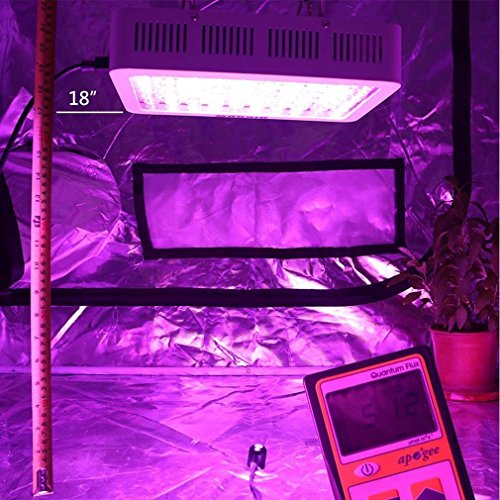 Niello® 300W LED Pflanzenlampe Full Spectrum Wachsen Licht mit Allen 12 Frequenzbändern und 60 Stück 5 Watt LEDs als Wachstumslampe, Wachstumslicht, Pflanzenlicht oder Hydrokulturen für Zimmerpflanzen Gemüse und Blumen mit IR UV 310*210*65mm - 6