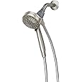 Moen Magnetix Six-Function Handheld Showerhead with Eco-Performance Magnetic Docking System, Brushed Nickel, 3.5" (26100EPSRN)