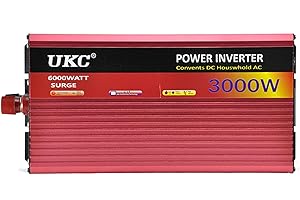 XTWYXING Inverter a Onda sinusoidale Pura 2500W 3000W 4000W Invertitore di Corrente DC 12V 24V 48V a AC 220V/230V/240V invertitore di potenza con convertitore presa AC Trasformatore di tensione (12V,3000W)