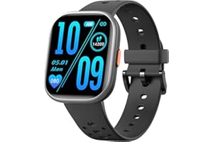 HEROANGE Kinder Smartwatch Uhr für Mädchen Jungen,IP68 wasserdichte Kinder Fitness Tracker Uhr mit 1,83 "Gesicht, Herzfrequenzschlafmonitor,Puzzlespiele mit App,großartige Geschenke für Teenager 6+ (Schwarz)