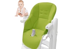DUBBULON Cojín Para Silla Alta De Cuero PU - Funda De Asiento Multifuncional Suave Y Cómoda | Funda Para Silla De Comedor Para Bebé, Cojín Para Silla Alta | Easy Clean Para Peg Perego Tatamia, 80x40cm