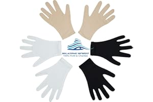 SKATING SPIRIT Figure Skating Competition Thermal Gloves (1 pair), Dance Gloves - for Performance Testing Show