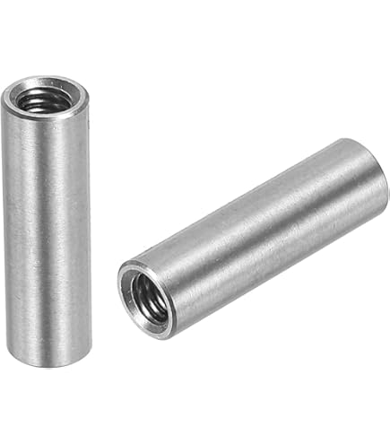 QUARKZMAN 10 Piezas de Tuercas Conectoras Redondas M3 Tuerca de Acoplamiento de Acero Inoxidable