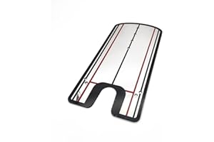 HH-GOLF® Golf Putting Alignment Mirror，Portable Putting Practice Trainer，Trainer Eye Line Practice Your Putting Alignment Tool 14.5cm x 30cm