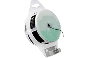 MAOQYE Bridas de alambre de jardín negras de 100 m, alambre de jardín recubierto de plástico con cortador, lazos suaves de soporte para plantas trepadoras