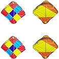 BITONA® Indian Kite Colorful Pack of 20 Kites Size 9 * 9 inches Medium Size Decoration only (Kites for Project, Office Decoration, School Decor, 15 aug Celebration etc)