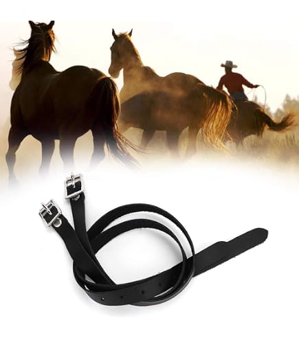 Staffili Per Staffe Da Cavallo In Cuoio Nero O Marrone, Misure 46 E 56 Pollici NATIONAL EQUESTRIAN