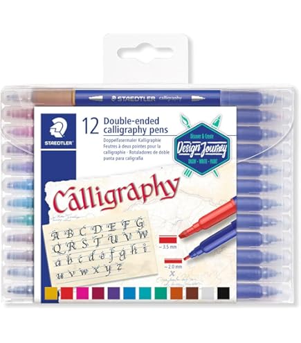 STAEDTLER Pigment Liner Calligraphie 375 – Pointe 2 Mm Violet – Feutre Permanent Haute Qualité Pour Lettrage