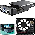 Argon Forty NEO Case with Cooling Fan HAT for Raspberry Pi 4 | Supports Camera, and LCD Display | GPIO and PoE Pins are Accessible