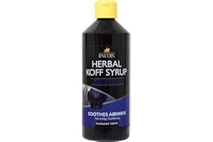 LINCOLN Herbal Koff Syrup for Equine use to soothe respiratory tract - 500ml