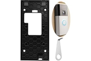 TEL CHARME * Kit de montaje para timbre de puerta, sin taladro, soporte autoadhesivo fuerte compatible con timbre de batería Ring (versiones 2024), para apartamentos/hogares/oficinas