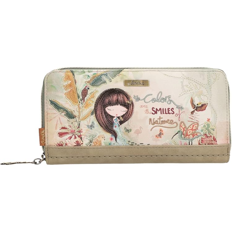 Anekke Butterfly Large Wallet – Große Damengeldbörse Mit RFID-Schutz, Multicolor