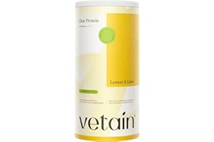 ‎VETAIN VETAIN Clear Protein Vegan 480g - Lemon & Lime - 22g Protein & 98 kcal pro Portion - Kölner Liste® zertifiziert - Ohne Sucralose - Erfrischend & leicht löslich - produziert in Deutschland