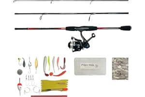 RIGGED & READY TRAVEL FISHING Rigged & Ready K Fish Fishing Combinations– 170cm (5’7”) Rod Options: 2-Section, Compact 3-Section, Rod + Reel, or Tackle Combos with Fishing Guide