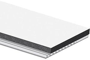 NOBILY PVC Rolladenkastendeckel Kastendeckel Rolladendeckel Rolladenkasten Rolladen Jalousie Kasten Deckel Klappe weiß Breite 195mm x Länge 1180mm