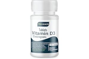 ProHealth Certified Vegan Vitamin D3 Tablets for Pregnancy, Nursing, and Seniors - NHS Approved (4-Month Supply)