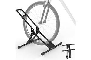 Fahrradständer Boden, Wyxron Fahrradhalter Bodenständer Freistehend MTB Radständer Standparker Stahl 20“-29“ für Vorderreifen, für Garage/Haus