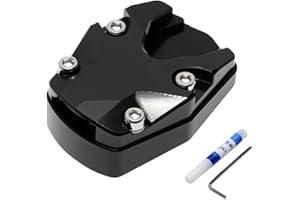 FNAEKIER Motorcycle Foot Side Stand Extension Pad, Motorcycle Pad Support Plate, Motorcycle Foot Plate Extender Accessories