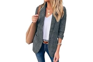 Minetom Blazer Femme Élégant Veste de Tailleur