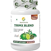 NutrineLife Trimx Blend Dietary Supplement For Weight Loss with Garcinia Cambogia, Green Coffee Bean and Green Tea Extract, Natural 90 Capsules (Pack of 1)