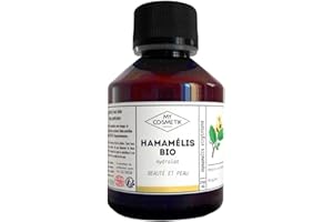 MY COSMETIK - Hydrolat d'Hamamélis BIO - Eau florale Certifiée Ecocert Cosmétique Biologique - Fabriqué en France - Astringent, calmant - 100 ml