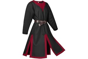 Gefomuofe Gilet médiéval pour homme - Lilas - Costume médiéval - Tunique d'Halloween - Chemise à lacets - Pirates - Sans manches - Manteau - Costume victorien - Lilas - Cosplay