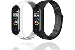 Mi-Case Nylon Armband Kompatibel für Xiaomi Mi Band 6/Mi Band 5, Verstellbares Ersatzarmband kompatibel für Xiaomi Mi Band 4/Mi Band 3