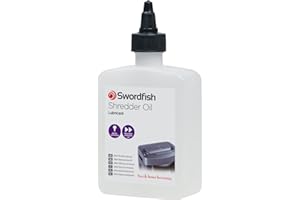 Swordfish Shredder Oil Lubrication Bottle 240ml - Suitable for all Paper Shredders ref 40069