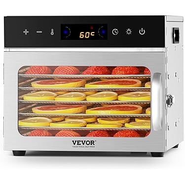 Skyehomo Essiccatore Alimentare Acciaio Inox 30 Litri Con 8 Vassoi, 650 W Disidratatore - Foto 9