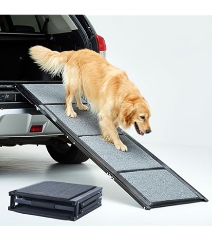 Einstiegshilfe SUV Hund PawHut Hunderampe Klappbar 155x38,5cm - Rutschfeste  Hundetreppe Fr Auto & SUV Bis 90 Kg, Einstiegshilfe Fr Groe Und Kleine  Hunde