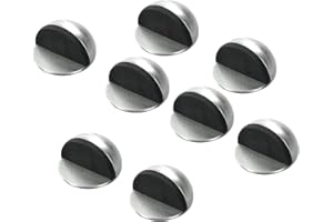 YITOBICI Stoper do drzwi, samoprzylepny, 8 sztuk, ze stali nierdzewnej, odbojniki do wszystkich twardych podłóg, do ochrony ścian i mebli, kolor srebrny