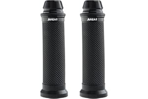 Area1 Universal Motorcycle Scooter Handlebar Grips Black 2 Pieces 22/24 mm for e.g. Duke SMC/R MT07/09/125 Z900/650/500/125 YZF CMX CB500 Hornet SV650 GSXS/R GSF TPH NRG Speedfight Jetforce Runner
